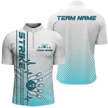 Custom Blue Bowling Shirts for Men and Women I5504