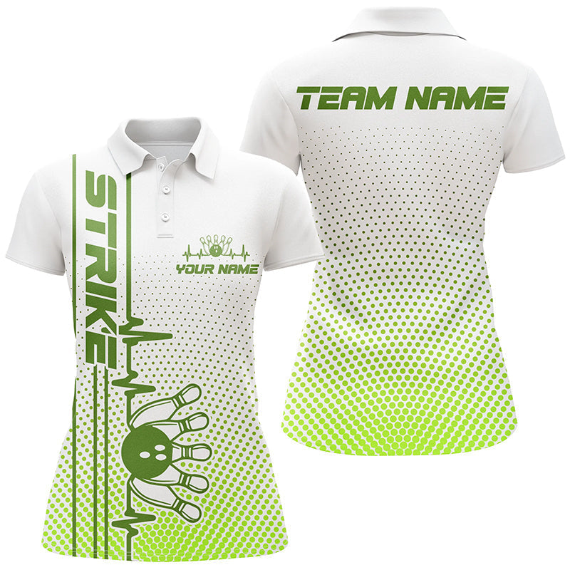 Women's Green Bowling Team Shirts I5505