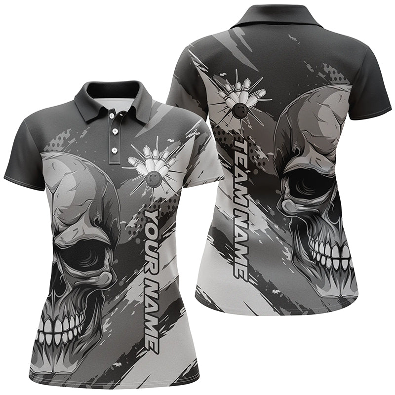 Custom Flame Bowling Shirt for Women I5168