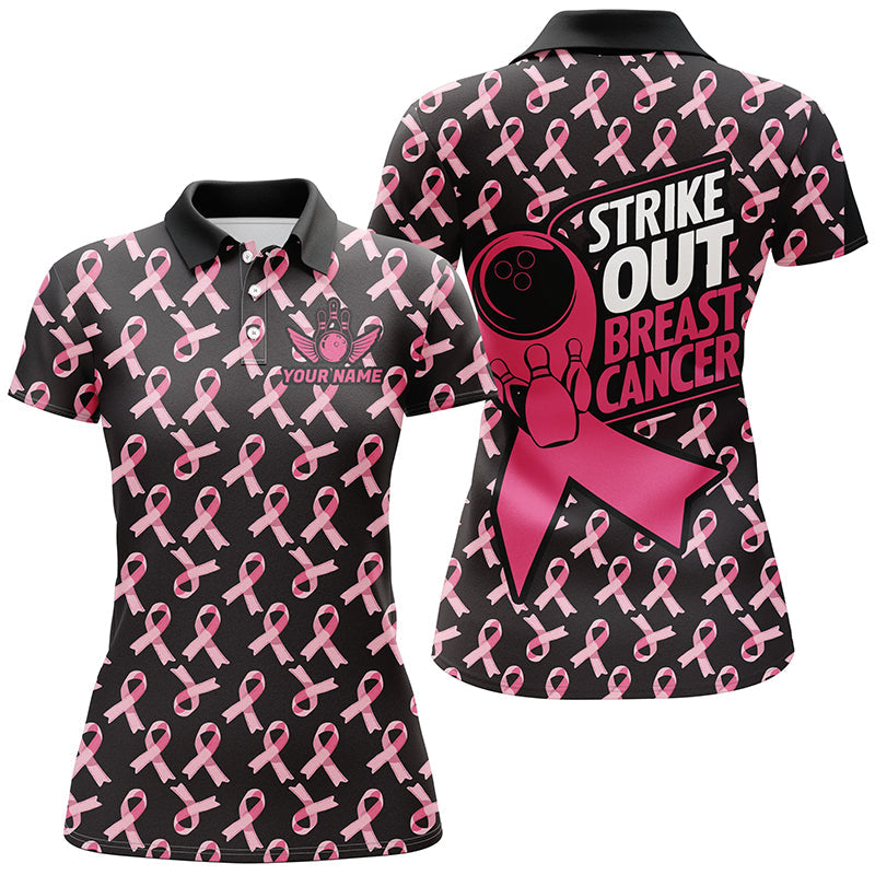 Women's Pink Ribbon Bowling Jersey I7047