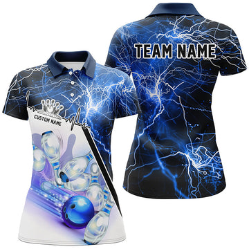 Blue Thunder Lightning Ladies Bowling Team Shirts I6264