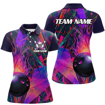 Women's Flame Bowling League Shirts I6720