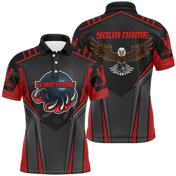 Red Eagle Men's Bowling Polo Shirts N4631