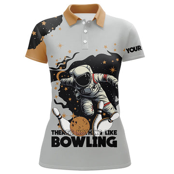 Custom Women's Bowling Team Shirt - Astronaut in Space N8256