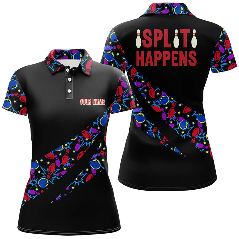 Personalised Camo Bowling Polo Shirt for Women N6869