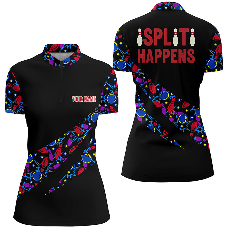Women's Camo Bowling Quarter-Zip Jersey N6869