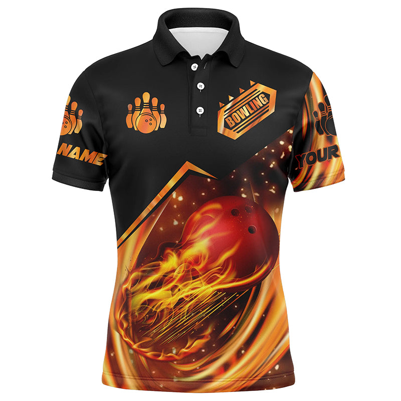 Men's Custom Flame Bowling Shirt N4453