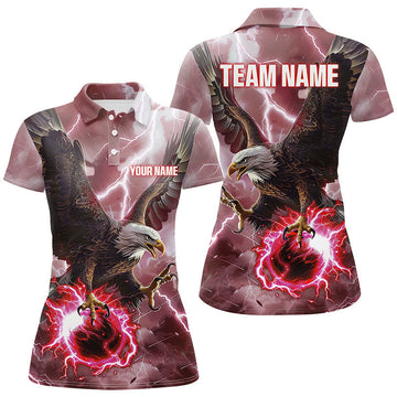 Red Thunder Women's Bowling Polo Shirt N8180