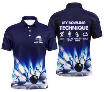 Custom Funny Bowling Polo Shirt for Men N4674