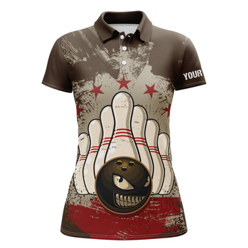 Custom Vintage Bowling Polo Shirt for Women N4580
