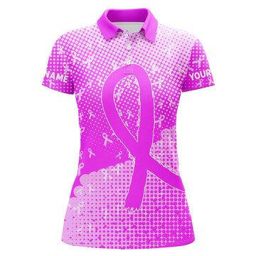 Women's Purple Ribbons Bowling Shirts - Breast Cancer Awareness N8105