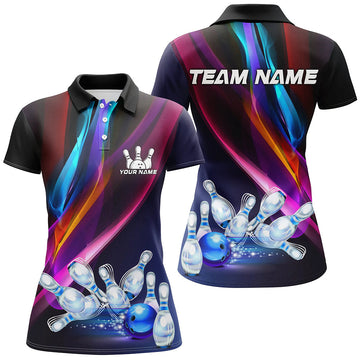 Custom Colourful Bowling Polo Shirt for Women N7939