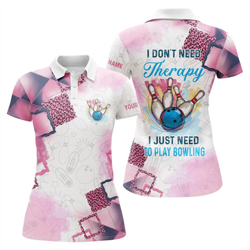 Women's Short Sleeve Bowling Polo - Custom Name: "I Just Need to Play Bowling" N4812