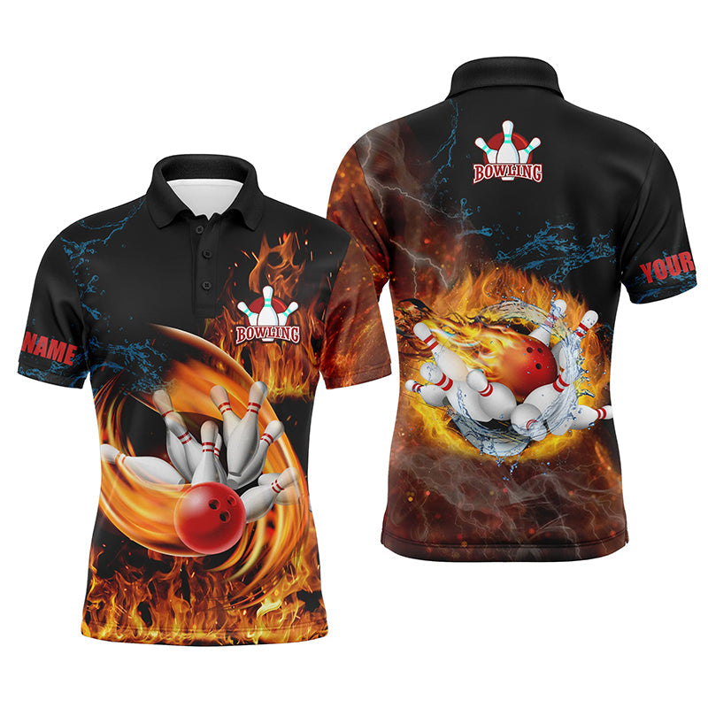 Men's Flame Bowling Team Shirt N4459