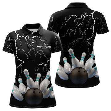 Black Thunder Women's Bowling Polo Shirt N6425