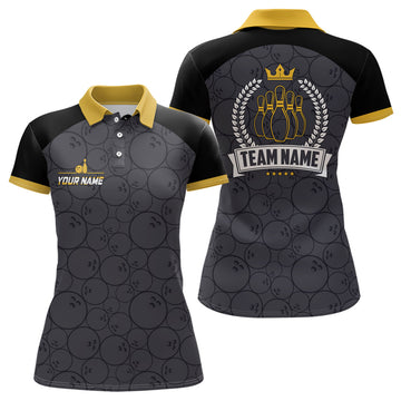 Women's Yellow Camo Bowling Shirts N8349