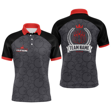 Men's Red Camo Bowling Shirts N8350