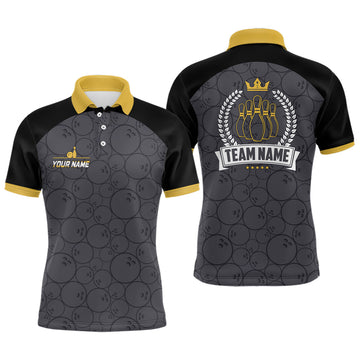 Men's Yellow Camo Bowling Shirt N8349