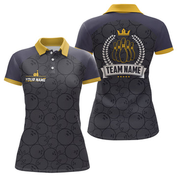 Women's Camo Bowling Polo Shirt - Custom Team Jersey N6756