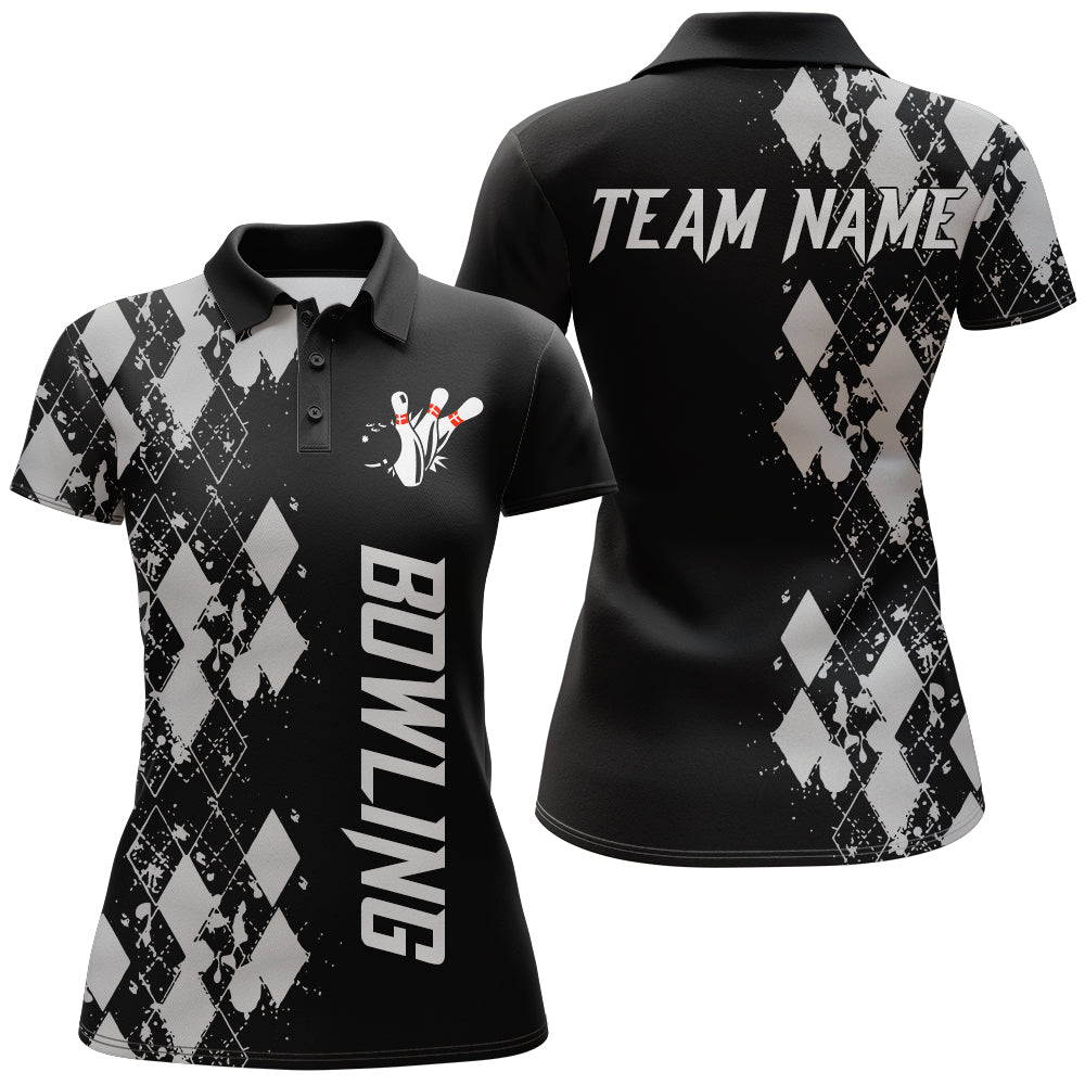 Personalised Women's Argyle Bowling Polo Shirt N23