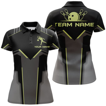 Women's Custom Team Name Bowling Polo Shirt, Short Sleeves N28