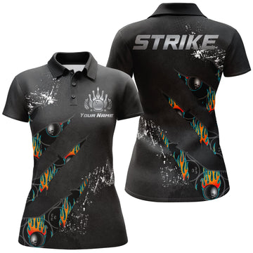 Women's Short Sleeve Bowling Polo Shirt - Strike N103