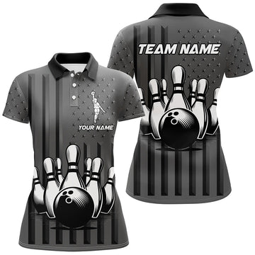 Women's Camo Bowling Polo Shirt Q276
