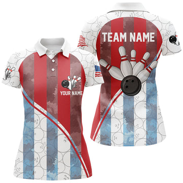 Women's Bowling Tournament Polo Shirt Q273