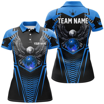 Women's Custom Eagle Bowling Polo Shirt Q434