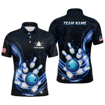 Men's Custom Camo Bowling Polo Shirt Q251