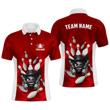Personalised Funny Bowling Polo Shirt for Men Q409