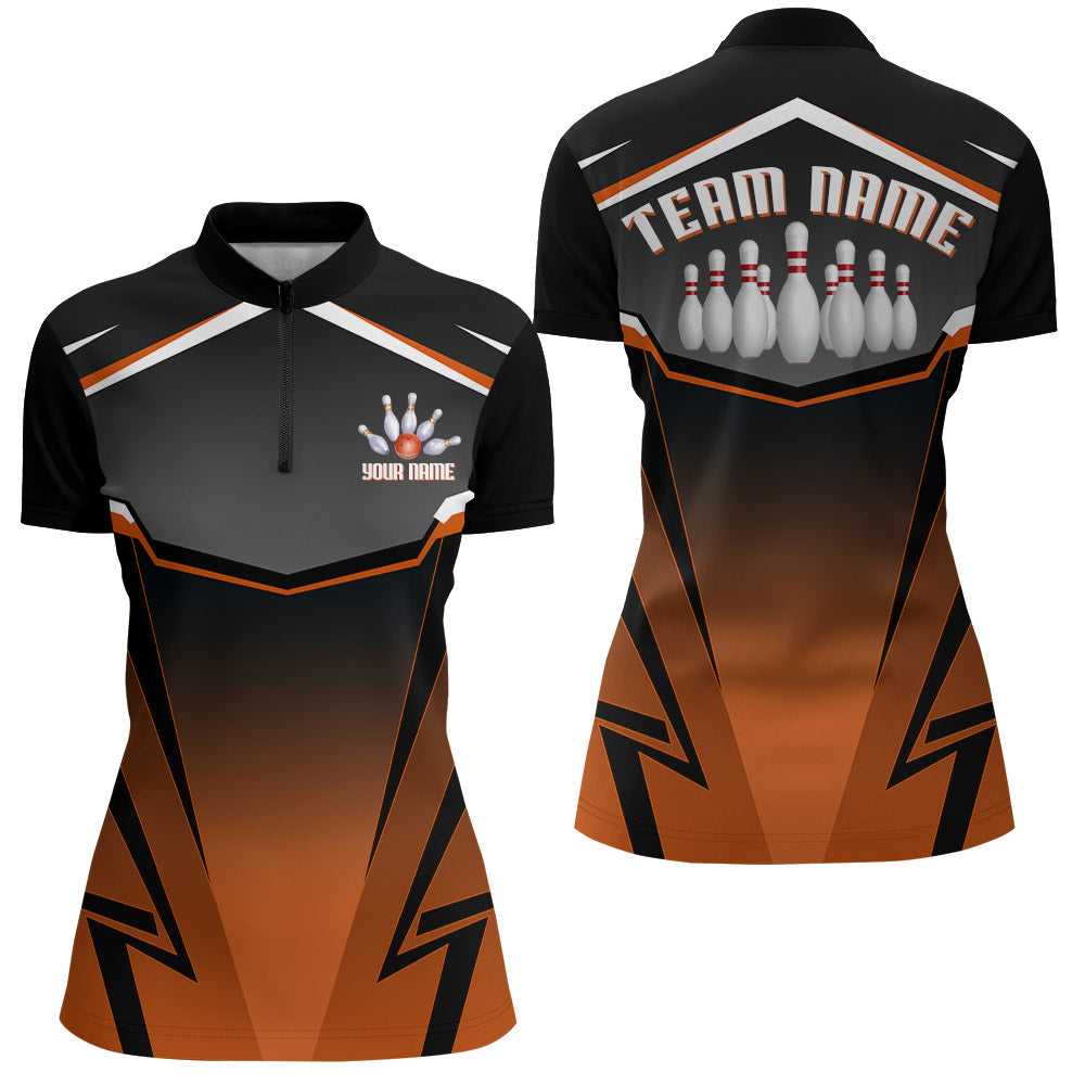 Women's Custom Bowling Quarter-Zip Jersey Q140