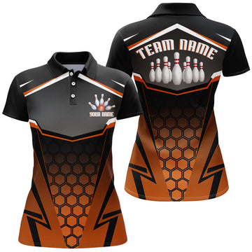 Women's Custom Bowling Polo Shirt Q71
