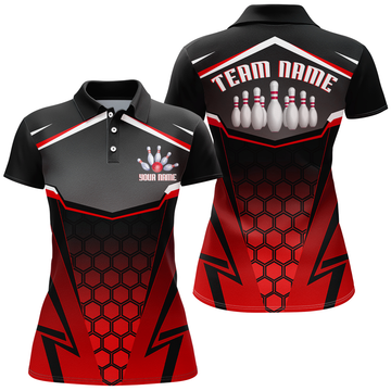 Personalised Women's Bowling Polo Shirt Q265