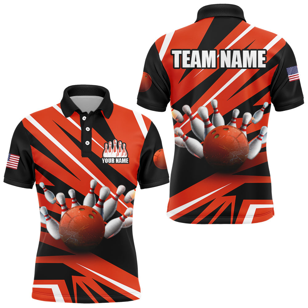 Men's Custom Bowling Team Polo Shirt Q39