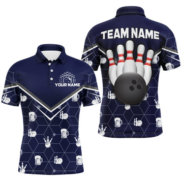 Men's Custom Camo Bowling Polo Shirt Q253