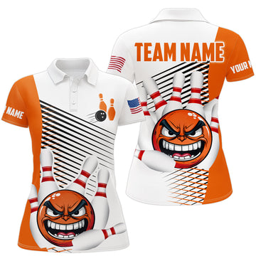 Funny Bowling Polo Shirt for Women Q254