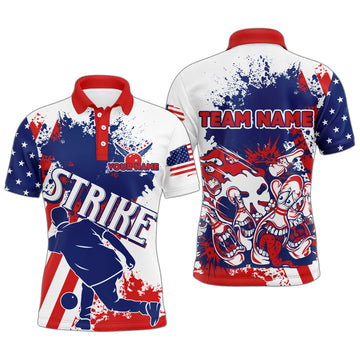 Custom 3D Bowling Polo Shirt for Men Q98