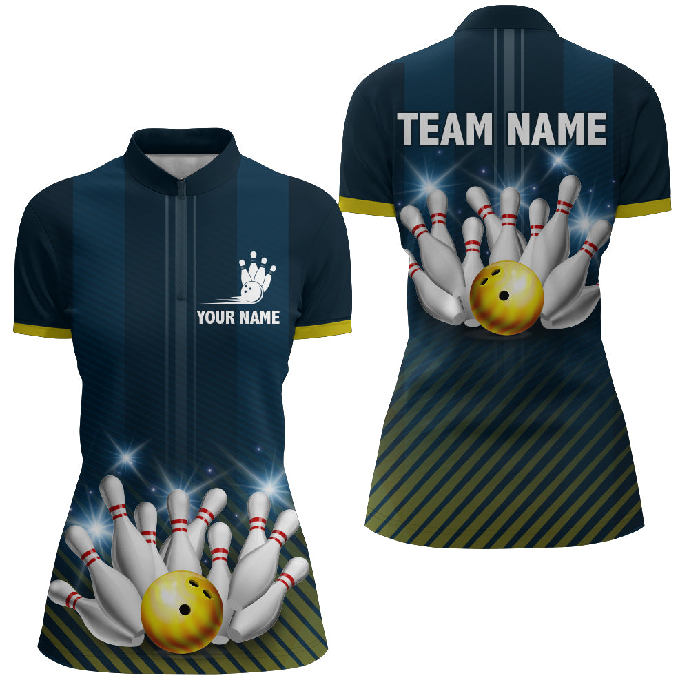 Custom Women's Bowling Quarter-Zip Shirt Q211