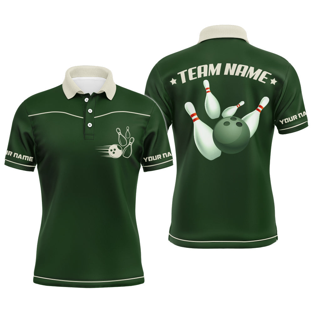 Men's Retro Bowling Polo Shirt Q10