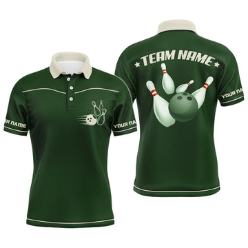 Men's Retro Bowling Polo Shirt Q10
