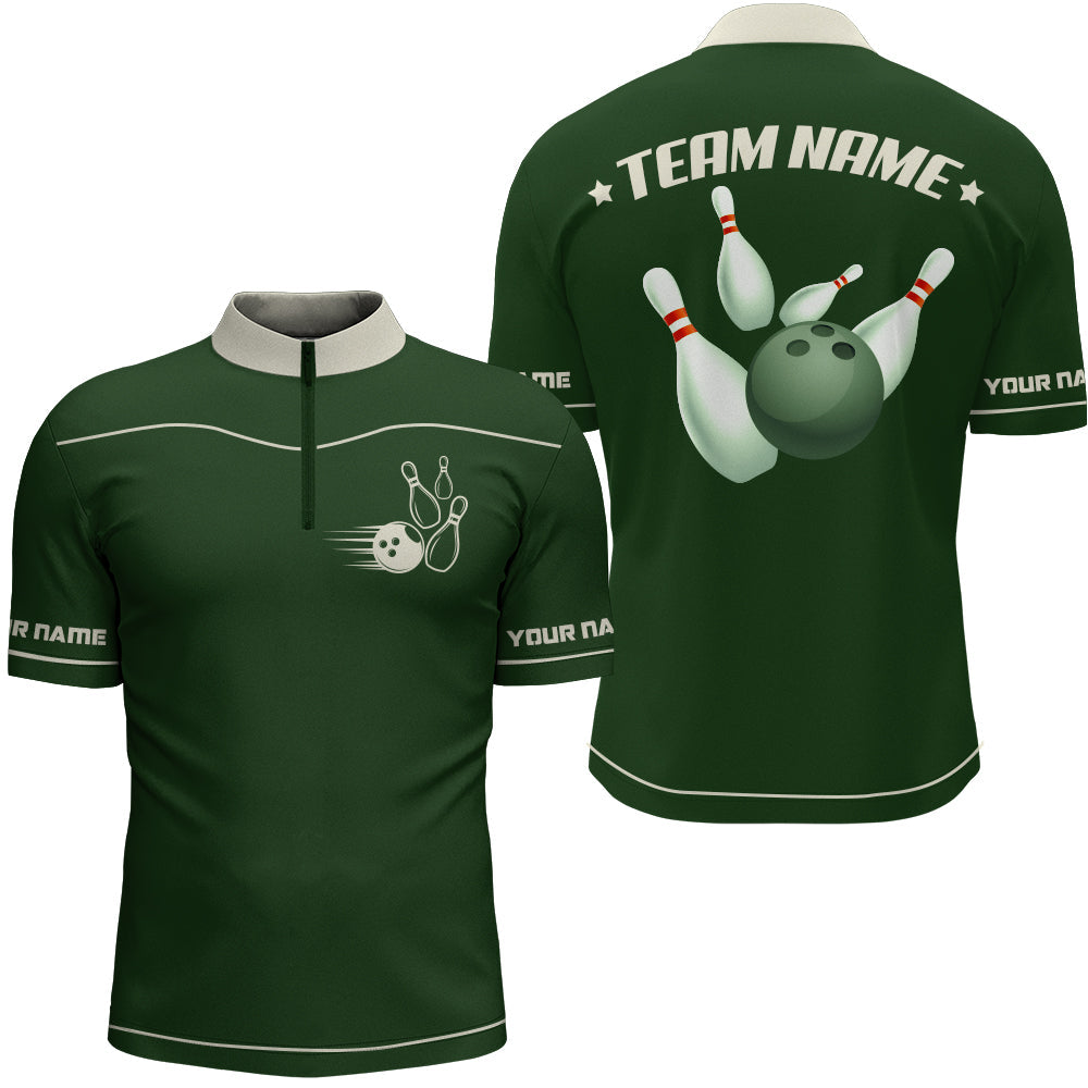 Men's Retro Bowling Polo Shirt Q10