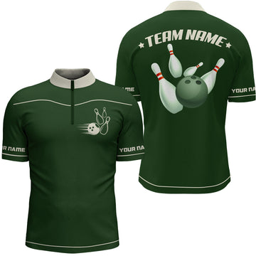Men's Retro Bowling Polo Shirt Q10