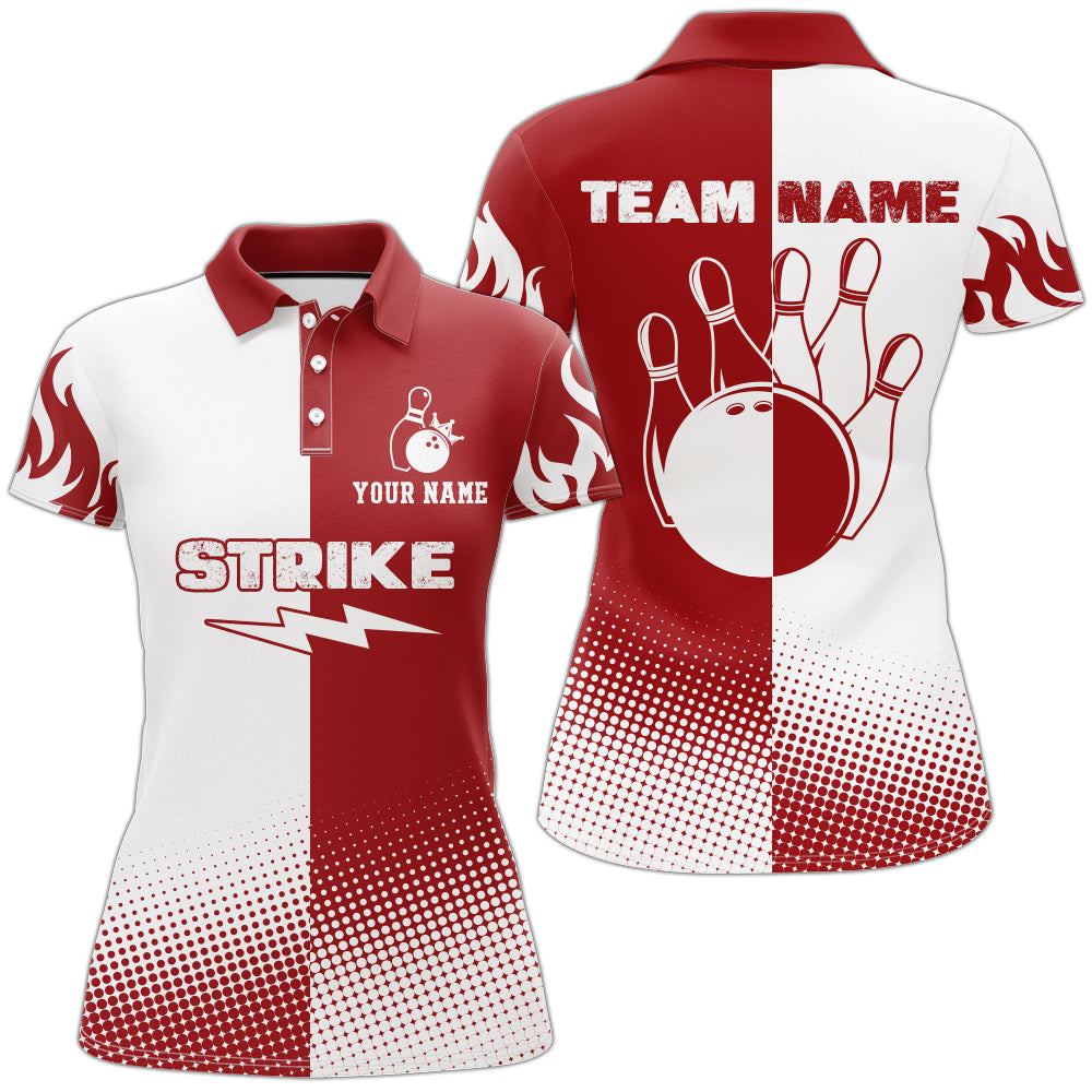 Women's Custom Bowling Polo Shirt Q103