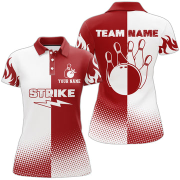 Women's Custom Bowling Polo Shirt Q103