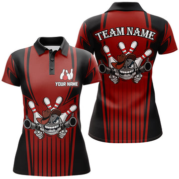 Women's Custom Bowling Polo Shirt Q44