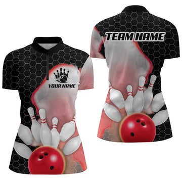 Women's Bowling Quarter Zip Jersey Q284