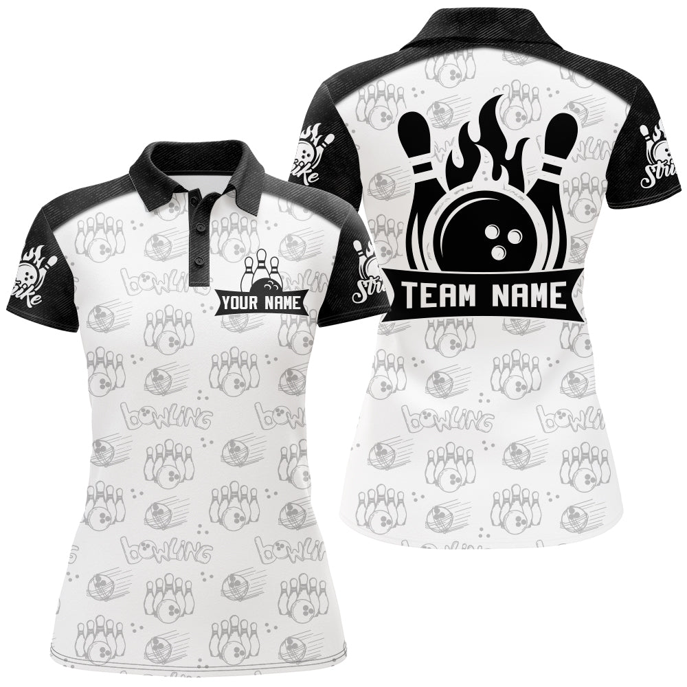 Camo Bowling Polo Shirt for Women Q123
