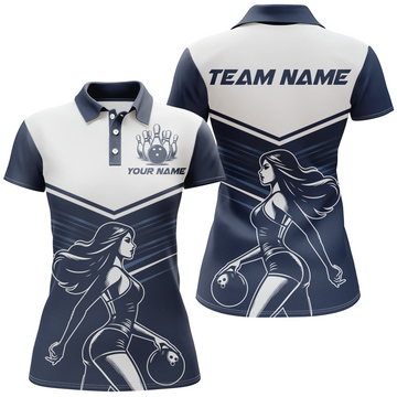 Women's Custom Bowling Polo Shirt Q205