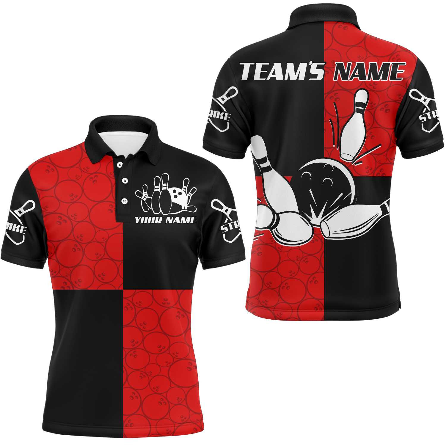 Polo Bowling Shirts for Men - Custom Team Jerseys Q425